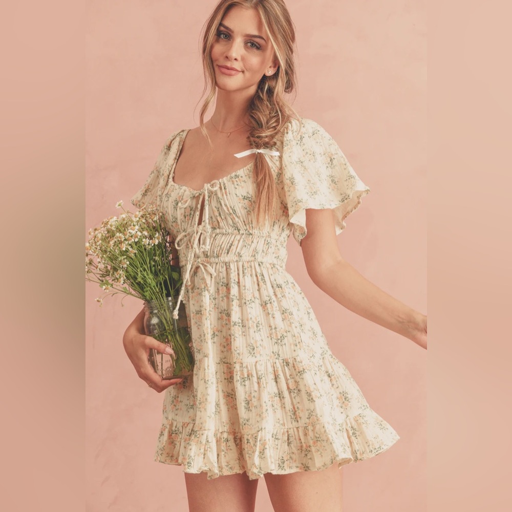 (NWT) Breath of Youth - Biggest Heart Floral Mini Dress
